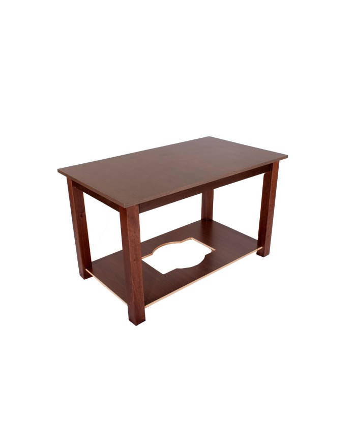 Mesa camilla modelo clasic lacada nogal