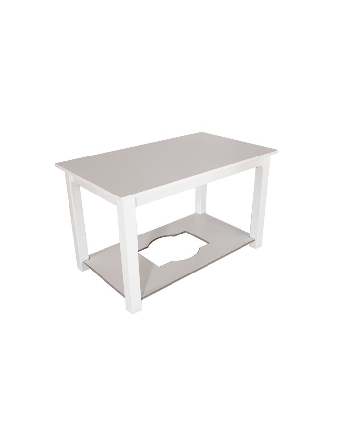 Mesa camilla modelo clasic lacada blanca